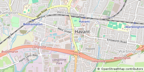 Map of Havant, Hampshire
