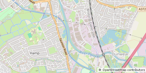 Map of Bridgwater, Somerset