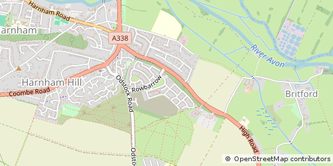 Map of Salisbury, Wiltshire