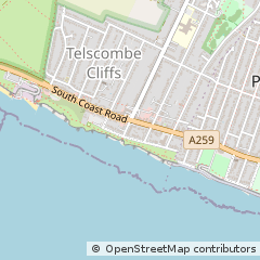 Map of Peacehaven, East Sussex