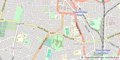 Map of Stourbridge, West Midlands