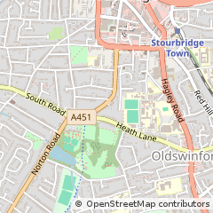 Map of Stourbridge, West Midlands