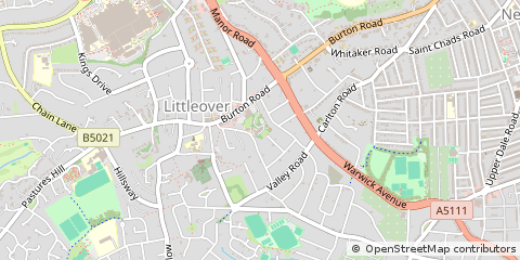 Map of Derby, Derbyshire