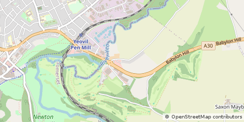 Map of Yeovil, Somerset