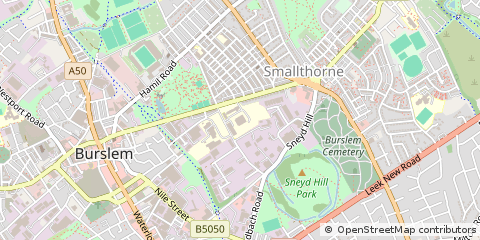 Map of Stoke-on-Trent