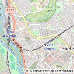 Map of Exeter, Devon
