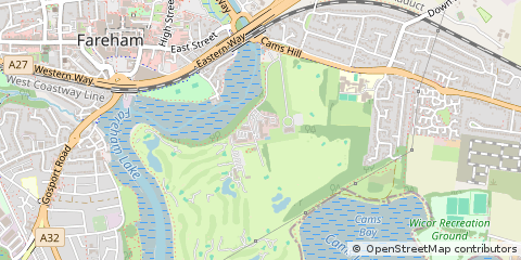 Map of Fareham, Hampshire