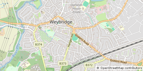 Map of Weybridge