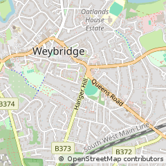 Map of Weybridge