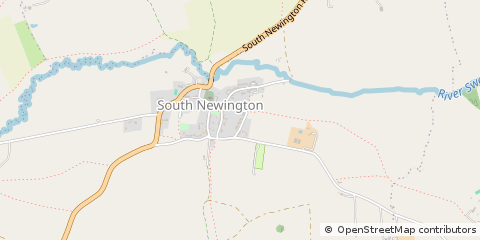 Map of South Newington, Oxon