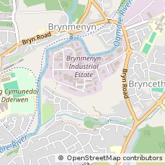 Map of Bridgend, MID Glamorgan
