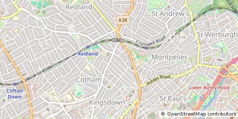 Map of Bristol, Avon