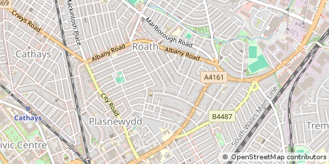 Map of Cardiff