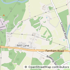 Map of Farnham, Surrey