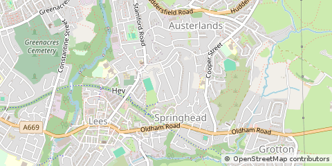Map of Oldham