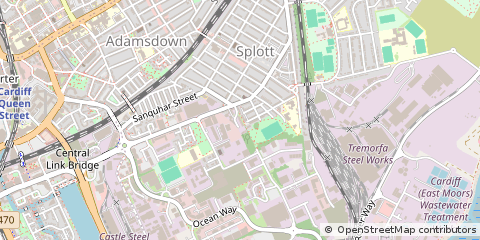 Map of Cardiff
