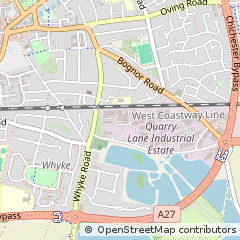 Map of Chichester, West Sussex