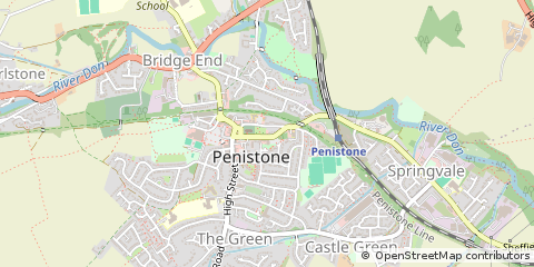 Map of Sheffield, South Yorkshire