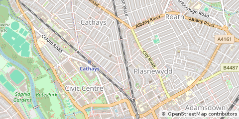 Map of Cardiff