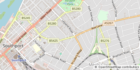 Map of Southport