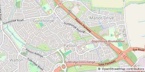 Map of Peterborough, Cambridgeshire