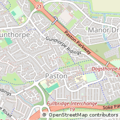 Map of Peterborough, Cambridgeshire