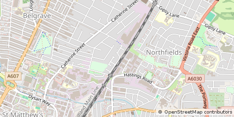 Map of Leicester