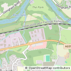 Map of Prudhoe, Northumberland