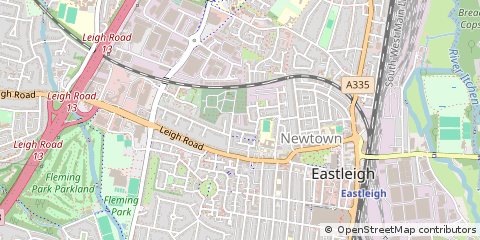 Map of Eastleigh, Hampshire