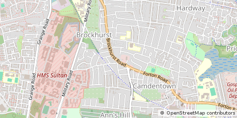 Map of Gosport, Hampshire