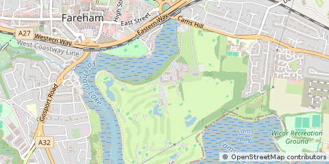 Map of Fareham, Hampshire