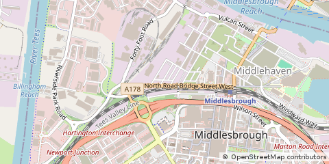 Map of Middlesbrough