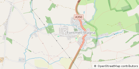 Map of Shaftesbury, Dorset