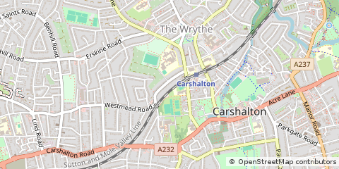 Map of Carshalton
