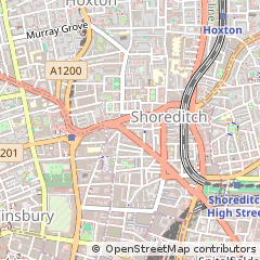 Map of London, Hackney