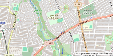 Map of Newcastle Upon Tyne