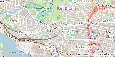 Map of Glasgow, Lanarkshire
