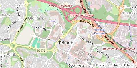 Map of Telford, Shropshire