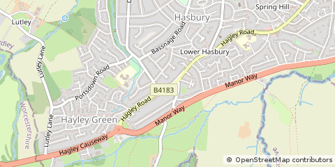 Map of Halesowen, West Midlands