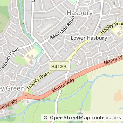 Map of Halesowen, West Midlands
