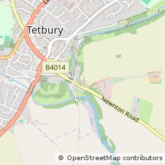 Map of Tetbury, Gloucestershire