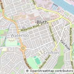 Map of Blyth, Northumberland