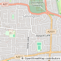 Map of Worthing, West Sussex