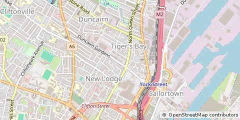 Map of Belfast, County Antrim