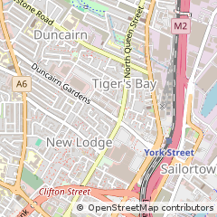 Map of Belfast, County Antrim