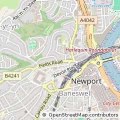 Map of Newport, Gwent