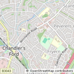 Map of Eastleigh, Hampshire
