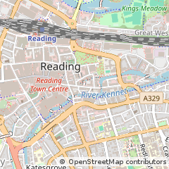 Map of Reading, Berkshire