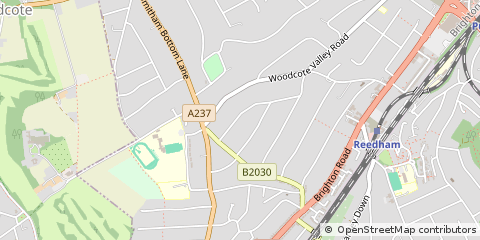 Map of Purley, Surrey
