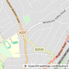 Map of Purley, Surrey